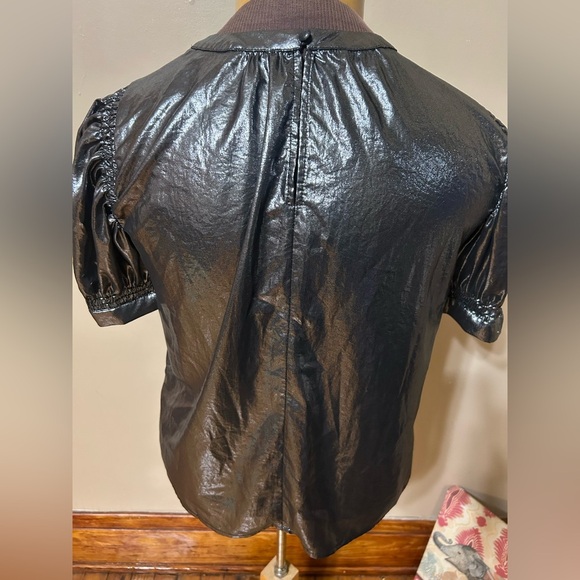 Current Air Women's Metallic Party Head Turning Blouse Size Small - Picture 5 of 8